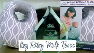 Introducing Milk Boss&trade; Infant Feeding Support Breastfeeding & Bottle Feeding Pillow!