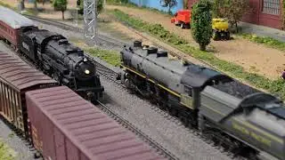 Union Pacific and Frisco Power at Zane Trace National Trails Model Railroad 3/25/25