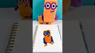 NUMBERBLOCKS! DIY How to Draw and Color Numberblock Two