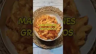 MACARRONES GRATINADOS AL HORNO CON CARNE Y SETAS👩🏼&zwj;🍳😋🍄 #macarrones #pasta #shors #pastalover #carne