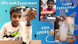 Amazing Science Experiment | CD Bubbles | Smoke Pouring Like Water | Floating Water | #Fun #Science