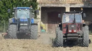 NEW HOLLAND TM175 + Cultivator KVERNELAND CLC EVO | FIATAGRI 140-90 + Disc Harrow VIVIANI | 25/10/19