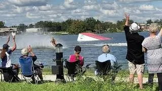 (Slow Motion) 2022 World Water Ski Show Tournament Winter Haven, Florida