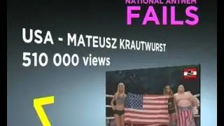 Top 10 National Anthem Fails Ever! (30/08/2011)