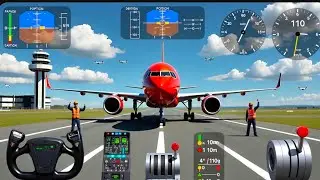 Flying Boeing 737 in Storm! ⚡ Flight Simulator Mobile Gameplay - Android mobile gameplay