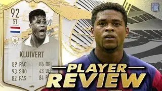 5⭐ WEAK FOOT OF DREAMS!!🤩 - 92 SBC PRIME ICON MOMENTS KLUIVERT PLAYER REVIEW! FIFA 21 ULTIMATE TEAM