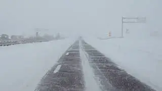 Snowstorm driving on 401 EAST Toronto ❄️ Frozen Toronto