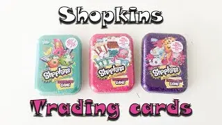 3 Tin Cans with Shopkins Trading cards!