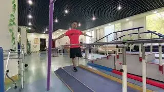 #SpinoCerebellarAtaxia type 3 #SCA3 patient after treatment He can stand on one leg