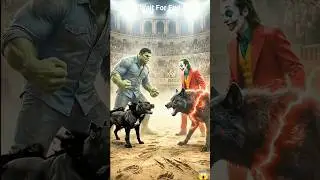 Hulk&rsquo;s Pitbull vs Joker&rsquo;s Wolf 😱🔥