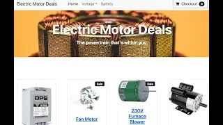 Django Heroku Project Online shopping Bootstrap Electric Motor Website