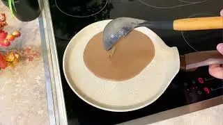 Łatwe i pyszne naleśniki kakaowe 🍫🥞 Idealne do wypełnienia tak, jak chcesz! Łatwe i szybkie przepi