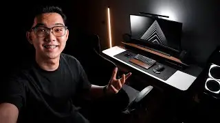 Dark & Minimal Productivity Desk Setup Tour 2021!