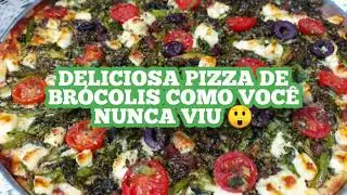 PIZZA DE BRÓCOLIS A MAIS GOSTOSA QUE JÁ FIZ 😋