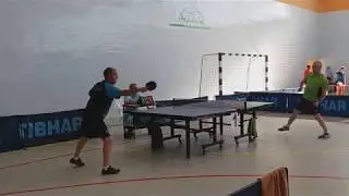 Top Andaluz Veteranos 2019 Felipe Lorente vs Manuel Castillo - Tenis de Mesa - Linares