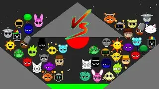 SPRUNKI PHASE 1 vs SPRUNKI PARODYBOX Marble Race in Algodoo - Who Will Win?