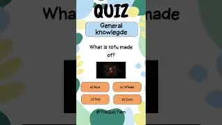 TEST your knowledge - Tofu made of? - #quiz #quiztime  #questions #questionanswer #trivia