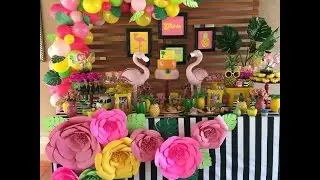 FIESTA DE FLAMINGOS|PARTY|2017|FIESTAS INFANTILES|DECORACION|IDEAS|MESA DE DULCES|ROSADO