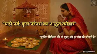 #घड़ी पर्व 2025 | #मिथिला की वो पूजा जिसे हर वंश निभाता है | #Ghari Parv | #Sagyan Stories