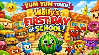 Wallys first day at school | Audio book for children 🍉