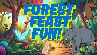 Forest Friends Potluck Party 🍎🦁| Fun Kids Song & Animal Adventure | Educational Cartoon for Children