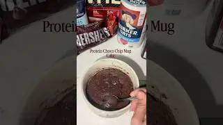 Protein Choco Chip Mug Cake.  