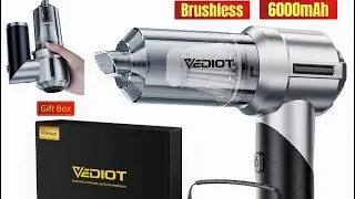 Vediot StormPlus Brushless Cordless Car Vacuum Cleaner +Portable Electric Air Blower#vacuum #vediot