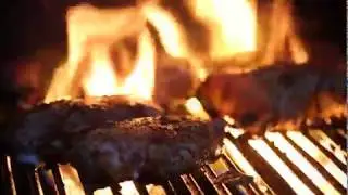 [ASMR] Soothing Grill Sounds - Sizzling BBQ Chicken