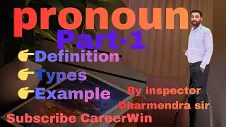 Pronouns in english grammar/types of pronouns in english grammar/write the definition of pronoun 