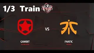 Gambit vs Fnatic - 1/3 Train. Мажор PGL Krakow 2017. Playoff 1/4 Стадия. CS:GO