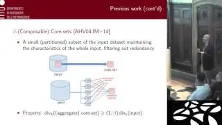 Geppino Pucci: MapReduce and Streaming Algorithms for Diversity Maximization in ...