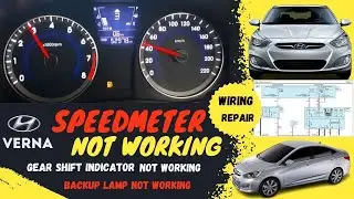 Hyundai Verna fluidic 2011 Speed Meter not working / Gear shift position Indicator not working ..