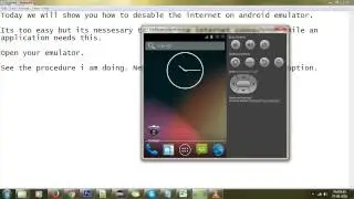 How to Disable and enable the internet Wifi and Bluetooth on Android Emulator