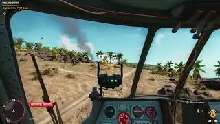 Far Cry&reg; 6 Destroying Anti-Aircraft Guns with Helicopter