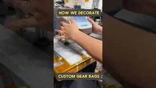 How professionally we decorate custom Gear bags. #custommerch #custombranding #screenprinting