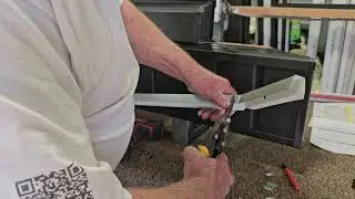 Cutting MJ Channel for a fascia eyebrow with holes drilled, so lights face out.