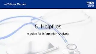 The NHS e-Referral Service &mdash; Helpfiles | NHS Digital