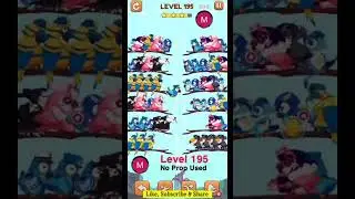 #bird #sort 2 #color #puzzle #level 195 #colour #gaming #viral #trending #shorts #solution #birdsort