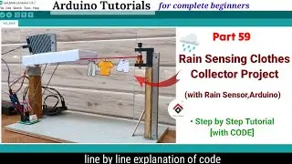 Arduino Rain Detection Based Clothes 👕 Collector Project[with CODE] using Rain Sensor, Stepper motor