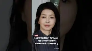 Former First Lady Kim Keon-hee appeared before prosecutors for questioning.