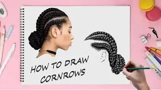 How To Draw Cornrows || Braids drawing tutorials