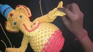 MACRAME FIRST TIME FULL BODY GANPATI BAPPA(PART-5)|MACRAME NEW DESIGN 3D GANESH|DIWALI SPECIAL VIDEO