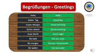 A1 - Free German Course - Episode 12 (Greetings and Introduction in German)