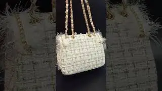 Pearl embellished Sling bags with adjustable chain strap  #bag #crossbodybag