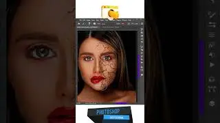 Realistic cracked face effect in Photoshop #graphicdesign #photoshop #design