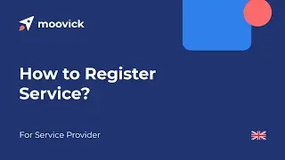 Service Provider: How to Register Service | ENG | Moovick