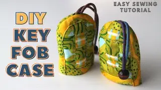 DIY/Nine patch Key fob case/good gift item/key holder/sewing tutorial