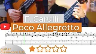 Carulli: Poco Allegretto - Free Classical Guitar Sheet Music & TAB