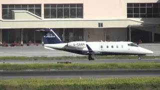 Private Gates Learjet 55 D-CGBR Taxing Malaga LEMG