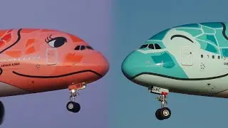 🛬 Beautiful Airbus A380 Landing at Narita Airport | FLYING HONU ✈️